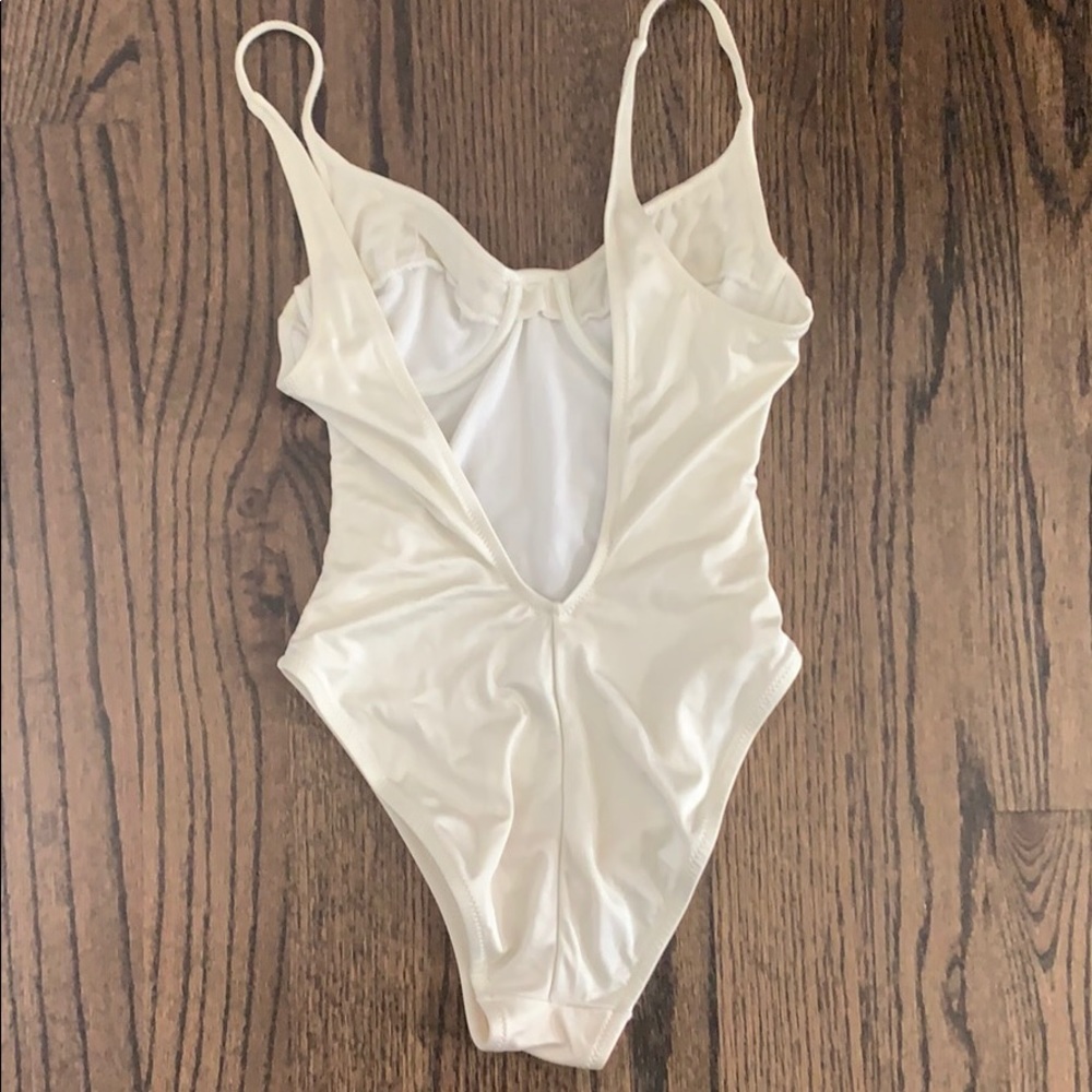 VINTAGE La Perla Aquasuit Creme Bathing Suit - Picture 2 of 6